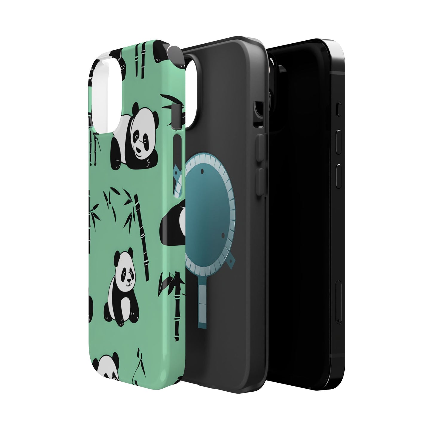 Panda Bamboo Magnetic Impact-Resistant Phone Case