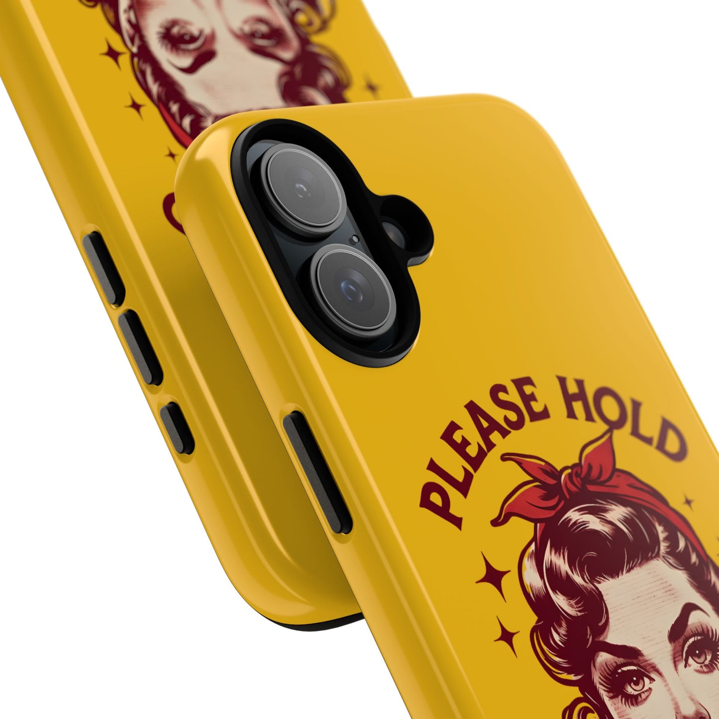 Phone Case - "Please Hold, Sarcasm Loading" Retro Pin-Up Tough Case