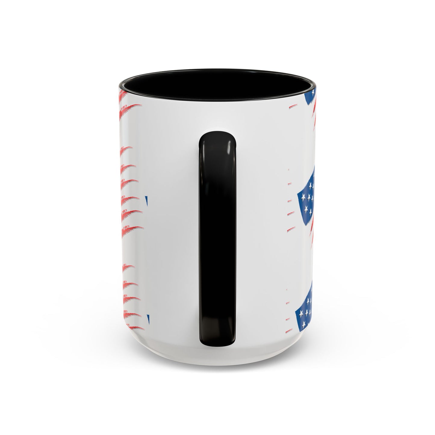 Patriotic Accent Coffee Mug | USA Flag Design
