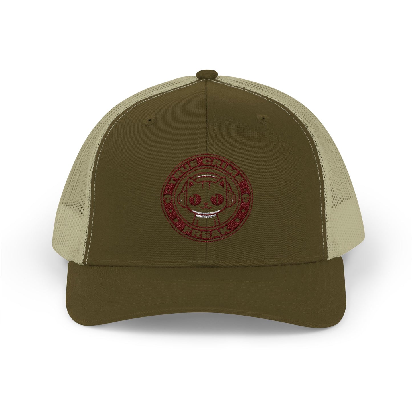 Trucker Cap — Cute Cat Circle Patch Snapback