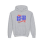Youth Baseball Hoodie — "Hey Batter Batter Swing!" Graphic