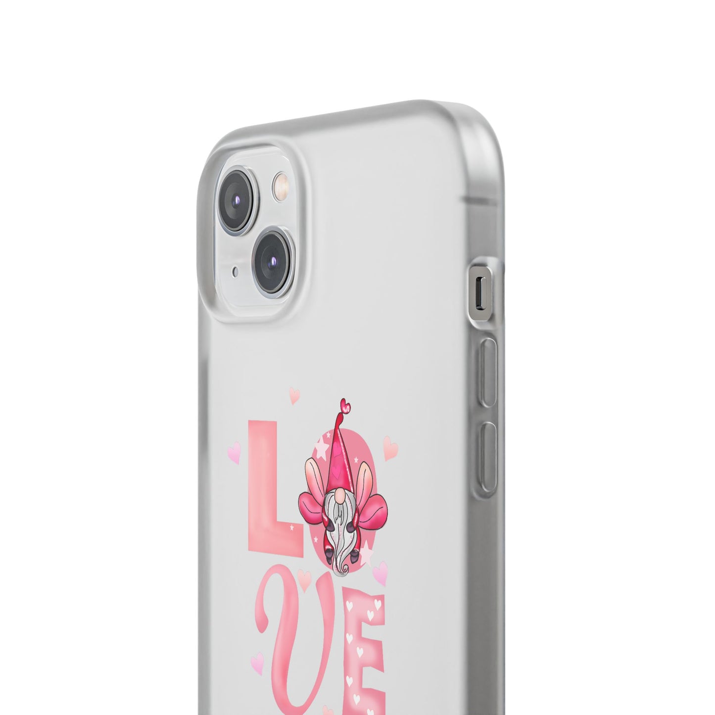 Love Gnome Phone Case — Cute Pink Valentine Flexi Case