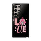 Love Gnome Phone Case — Cute Pink Heart Valentines Protective Case
