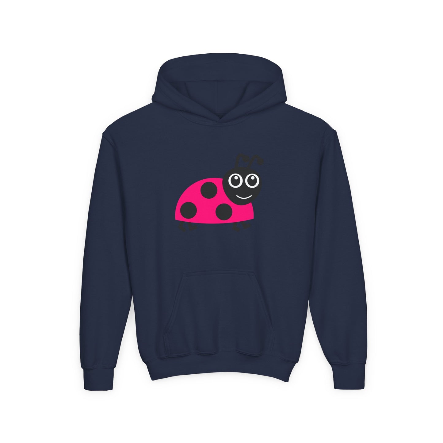 Pink Ladybug Kids Hoodie | Cute Bug Graphic Sweatshirt