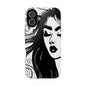 Artistic Black & White Portrait Phone Case — Magnetic Impact-Resistant