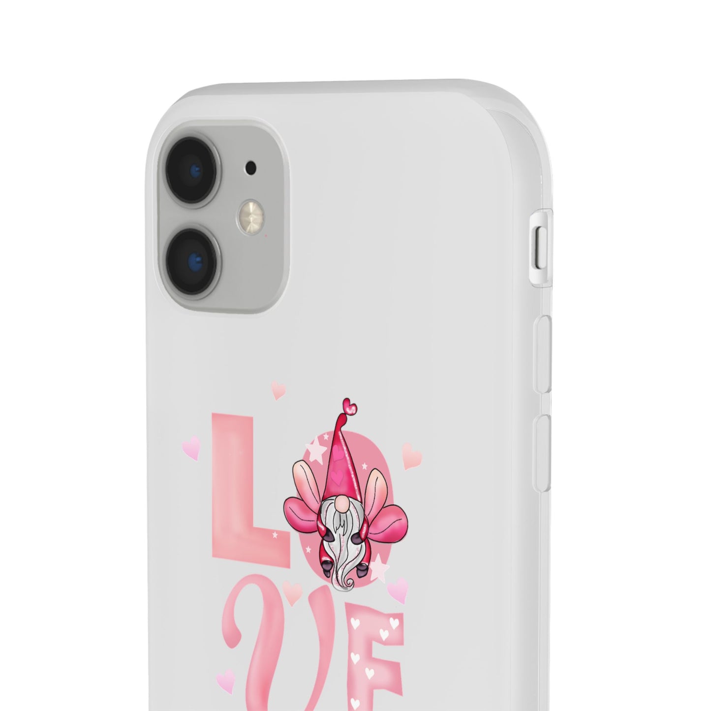 Love Gnome Phone Case — Cute Pink Valentine Flexi Case
