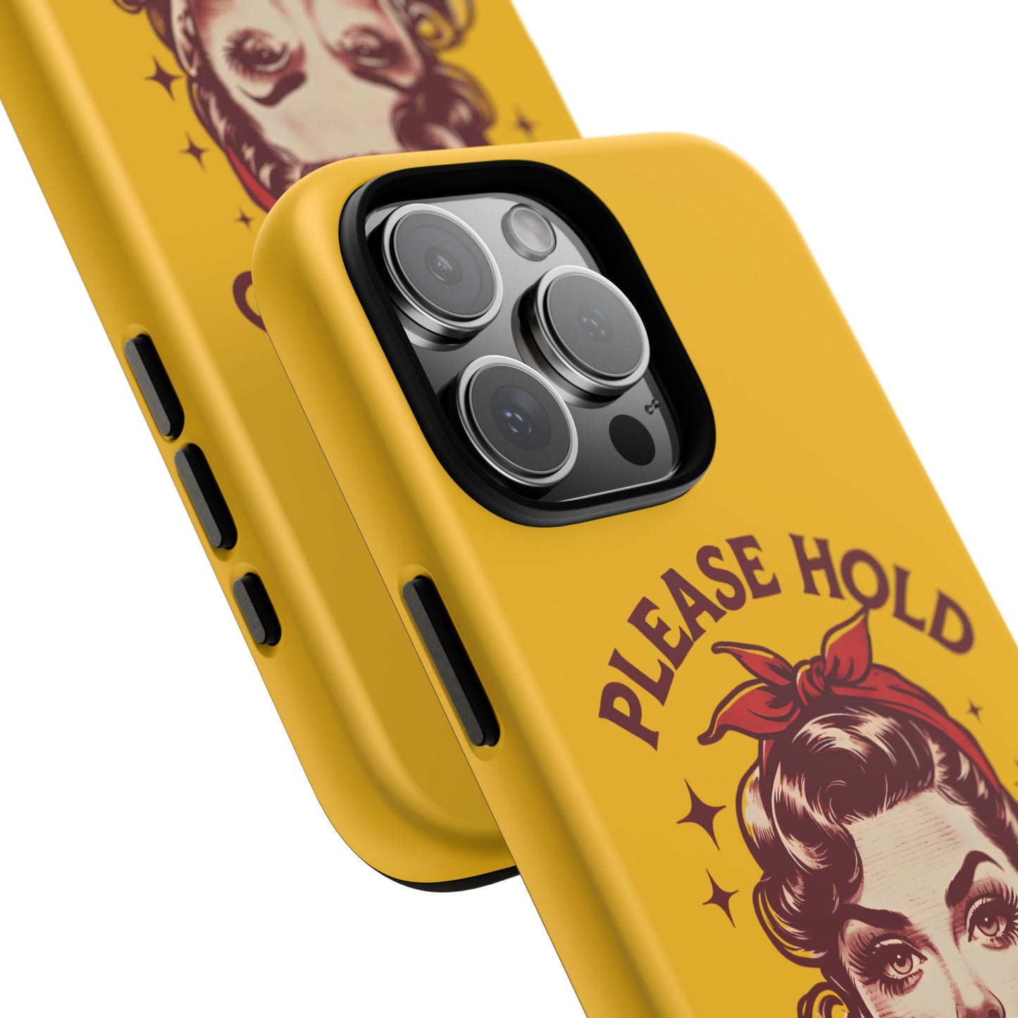 Phone Case - "Please Hold, Sarcasm Loading" Retro Pin-Up Tough Case