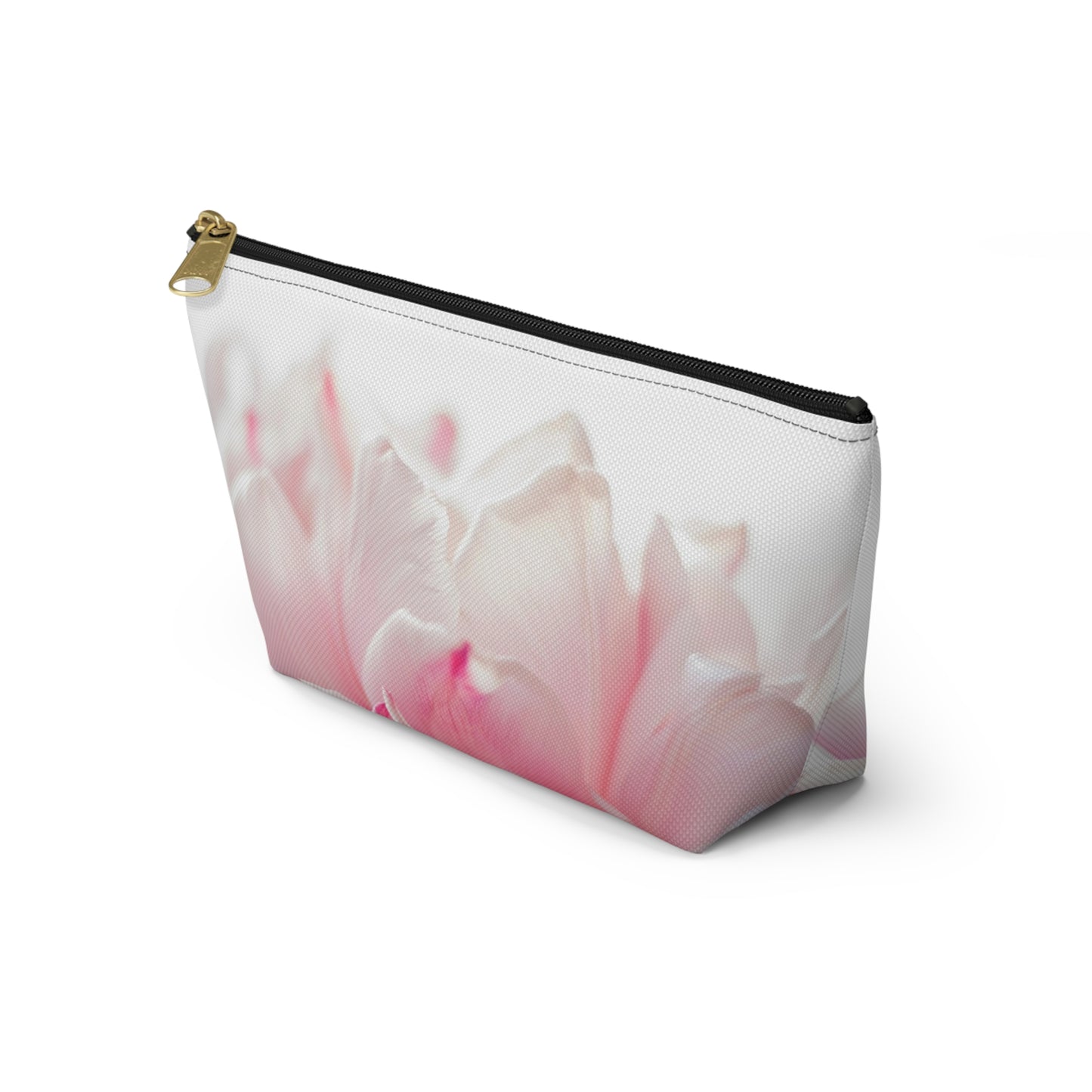 Floral Pink Tulip Accessory Pouch