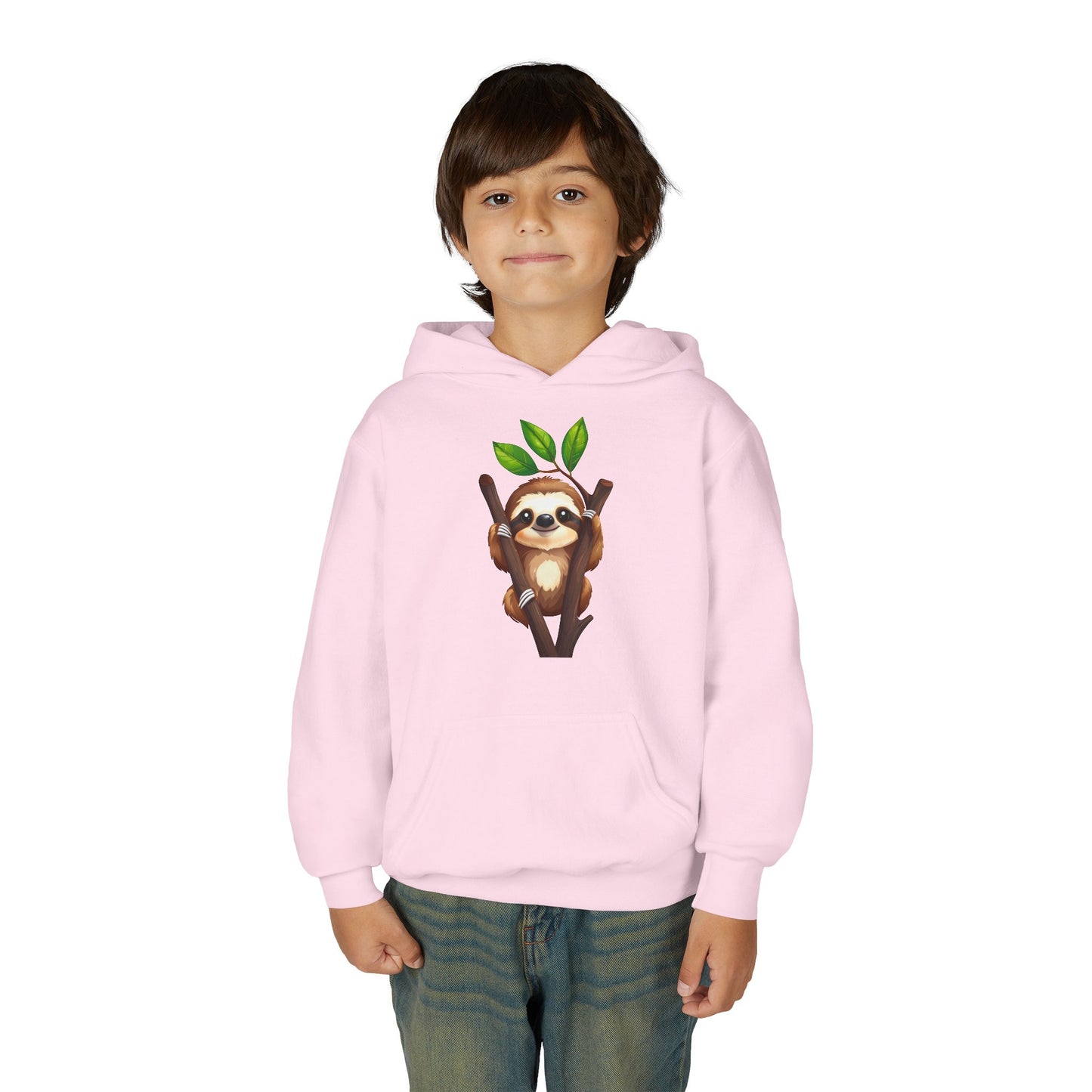 Cute Sloth on Branch Hoodie | Kids Sweatshirt