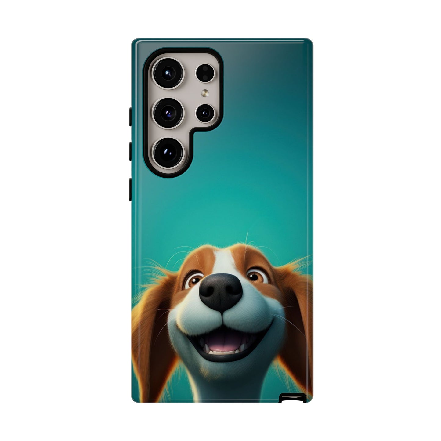 Happy Dog Phone Case — Cute Cartoon Puppy Protective Phone Cover