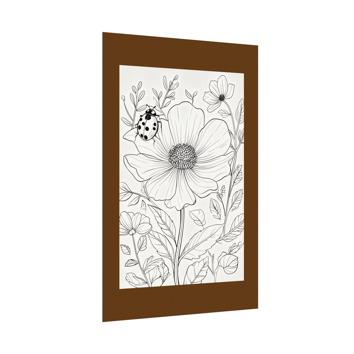 COLOR IT YOURSELF  Line Art Poster — Textured Matte Print