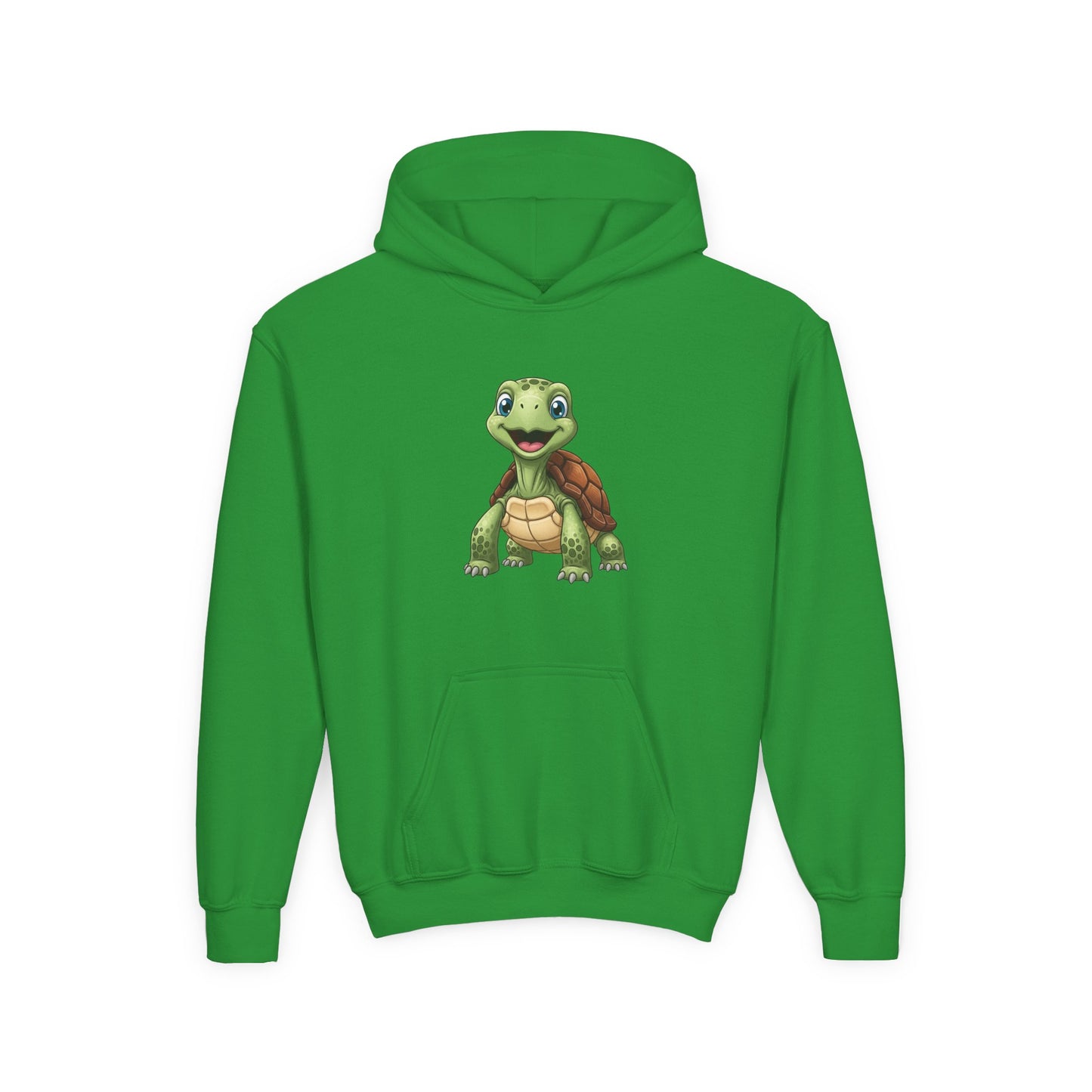 Kids Cute Turtle Hoodie - Playful Juvenile Turtle Graphic Sweatshirt