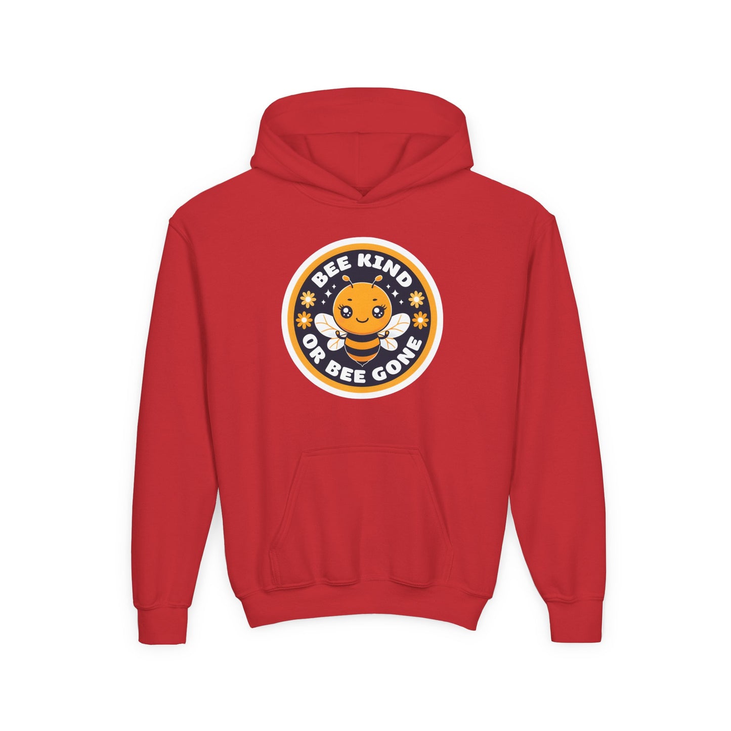 Bee Kind Badge hoodie | Youth Hoodie, Cute Bee Graphic