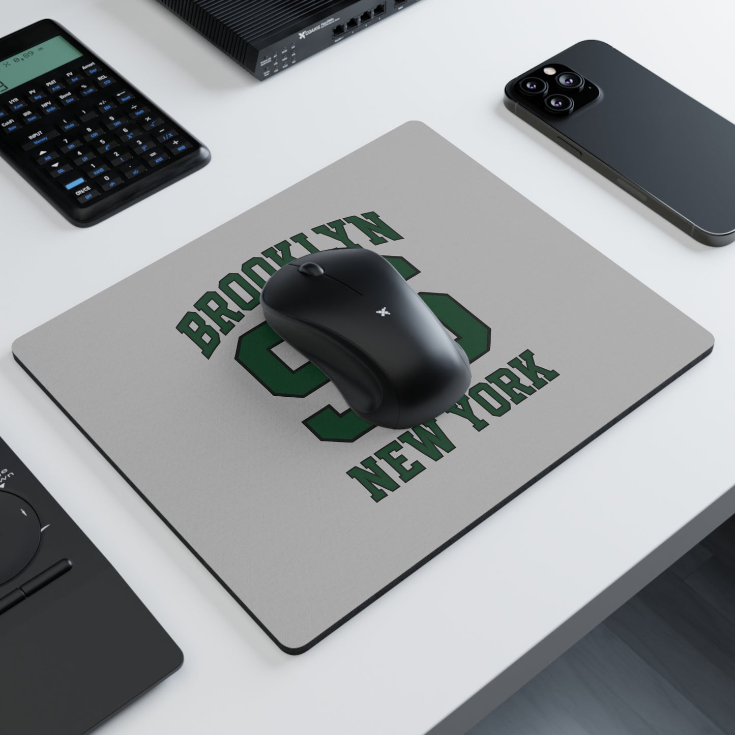 Brooklyn 96 New York Rectangular Mouse Pad — Vintage Collegiate Desk Mat