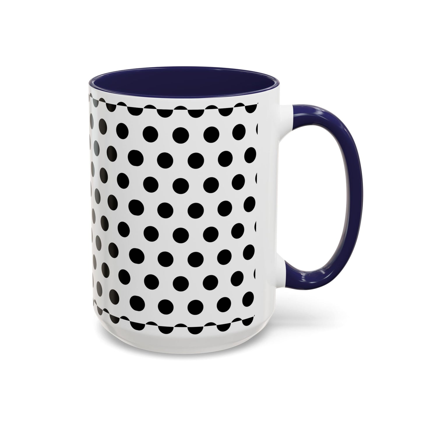 Elegant Polka Dot Mug - Stylish Coffee Cup for Home, Office, Gift for Birthdays, Anniversaries, Holidays, Unique Drinkware