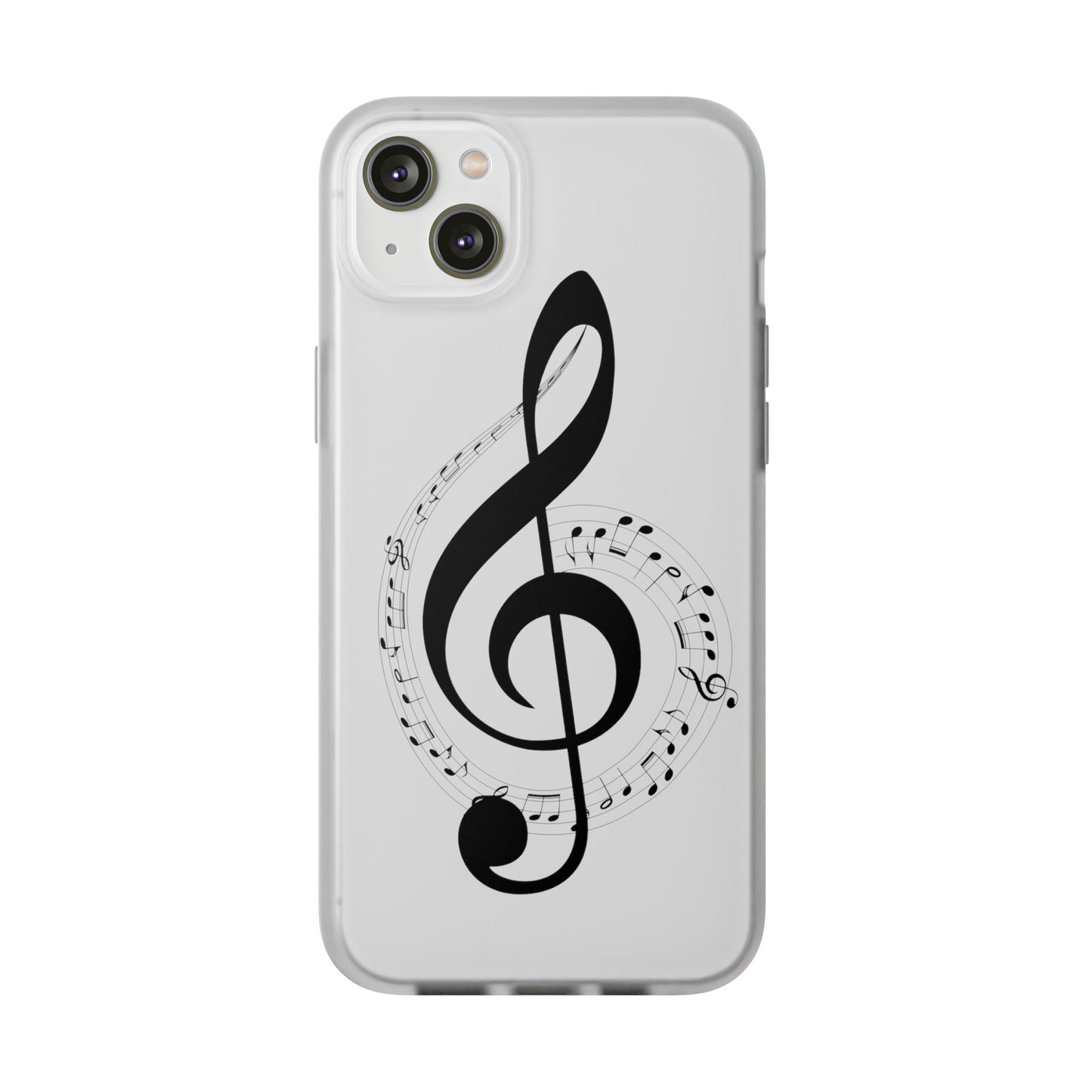Phone Case — Musical Treble Clef Design