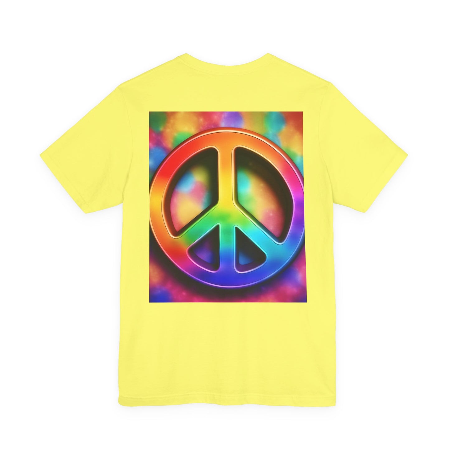 Peace Sign Tie-Dye Tee — Rainbow Hippie Peace Symbol T-Shirt