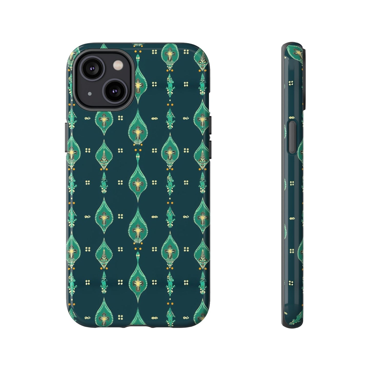 Emerald Boho Teardrop Phone Case