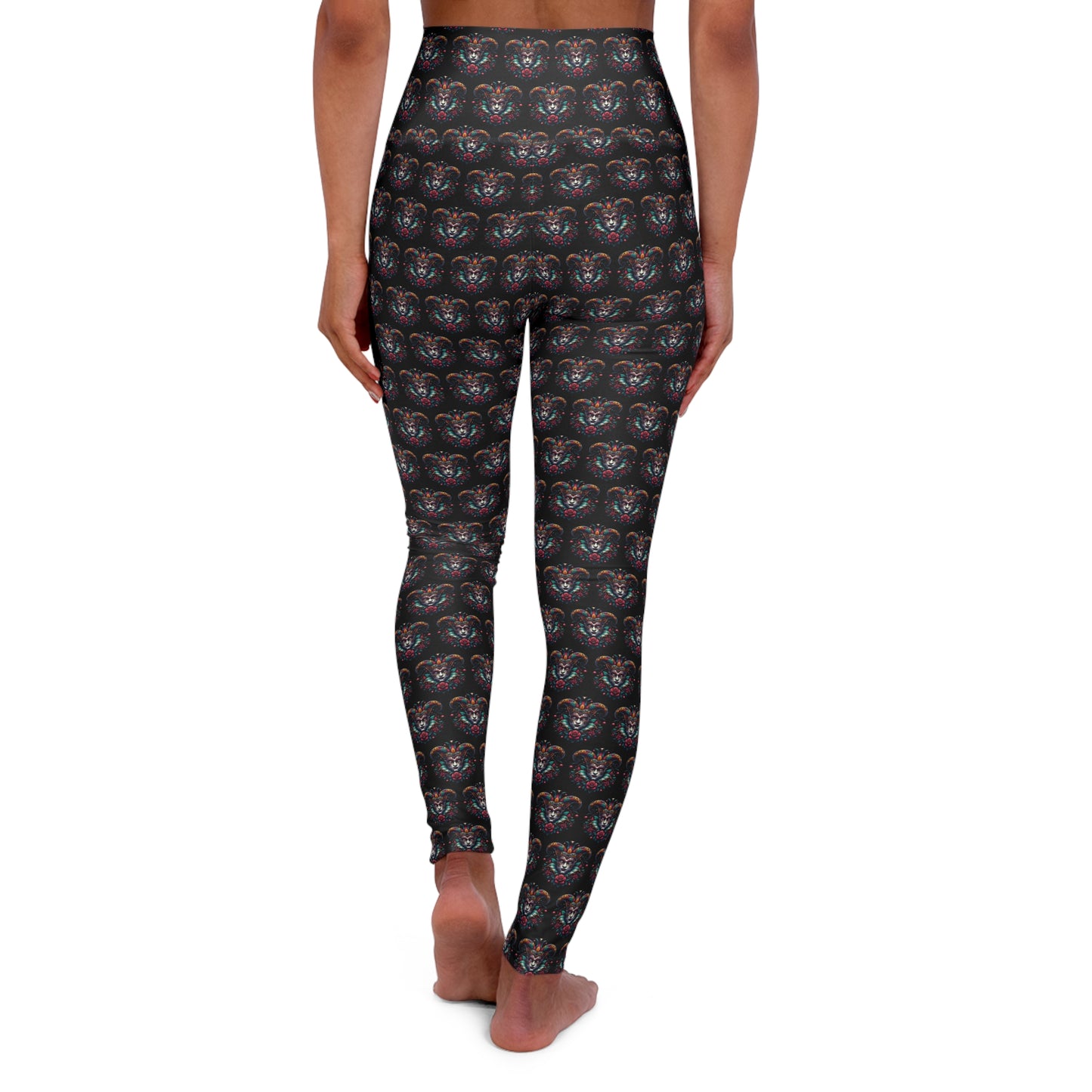 High Waisted Yoga Leggings with Unique Pattern