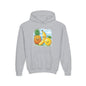 Kids Tropical Fruit Hoodie — Cute Pineapple, Banana & Orange Graphic Sweatshirt