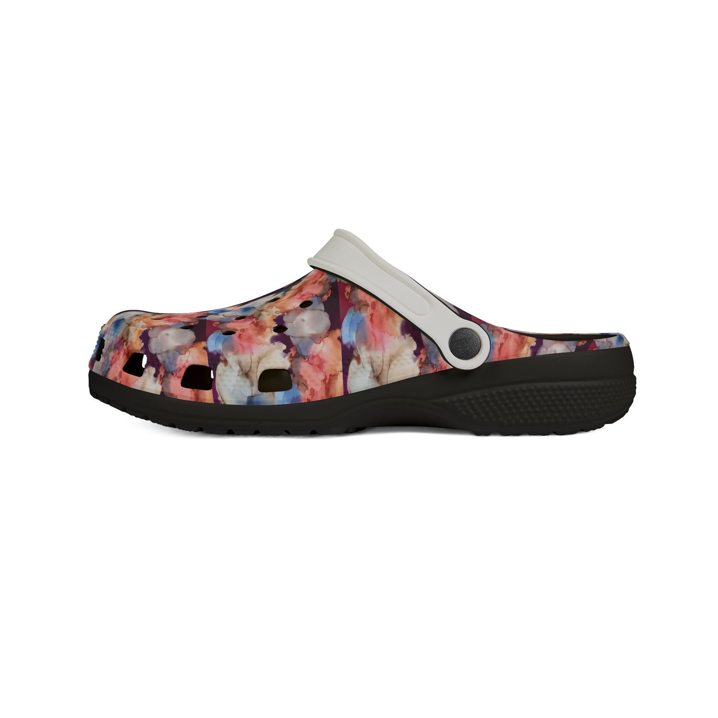 Floral Splash EVA Foam Clogs — Lightweight Garden & Beach Shoes