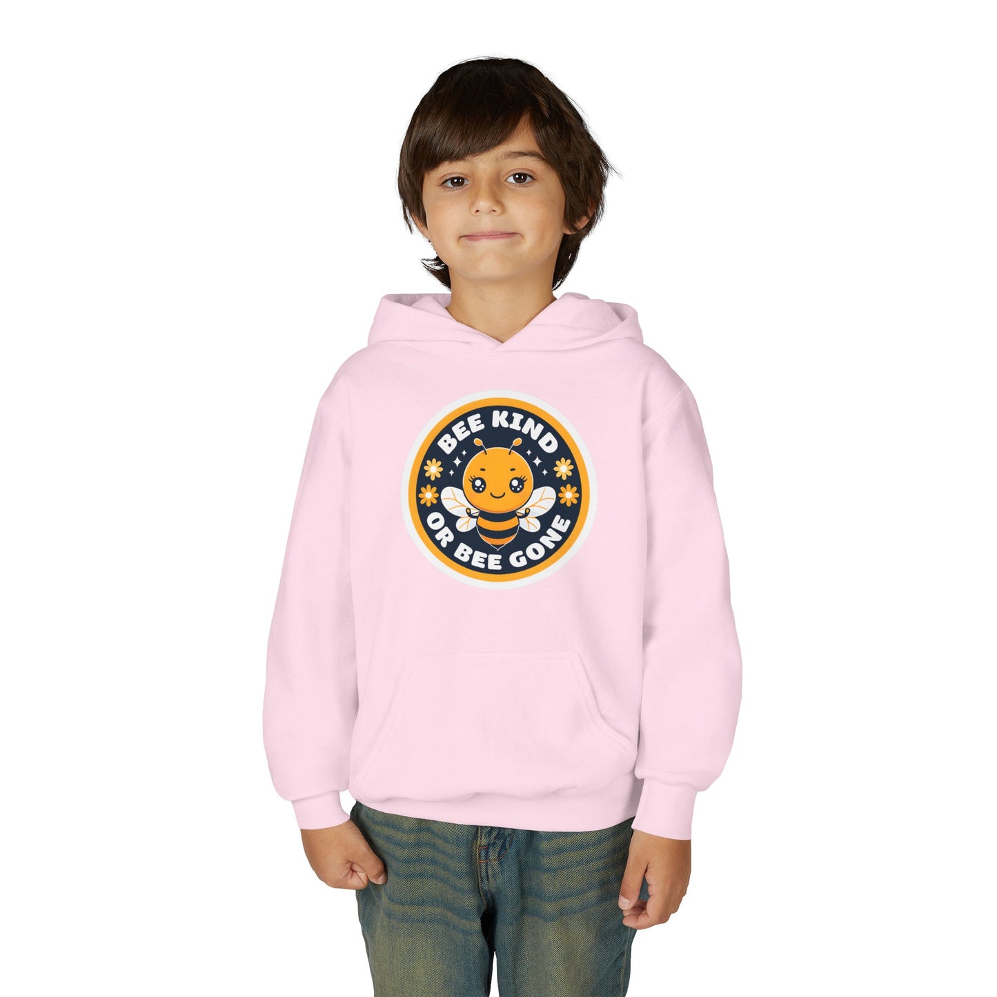 Bee Kind Badge hoodie | Youth Hoodie, Cute Bee Graphic