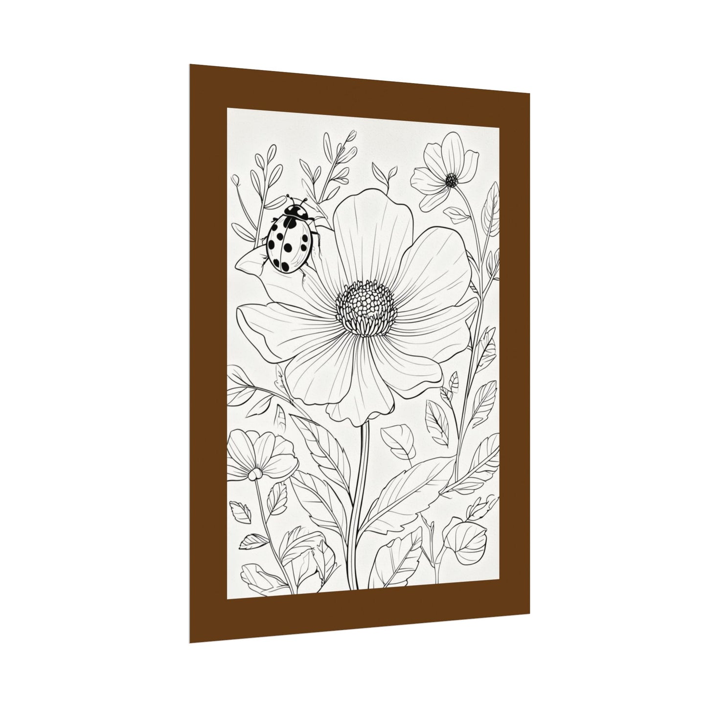 COLOR IT YOURSELF  Line Art Poster — Textured Matte Print