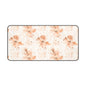 Floral Desk Mat — Soft Peach Watercolor Blossoms Mouse Pad