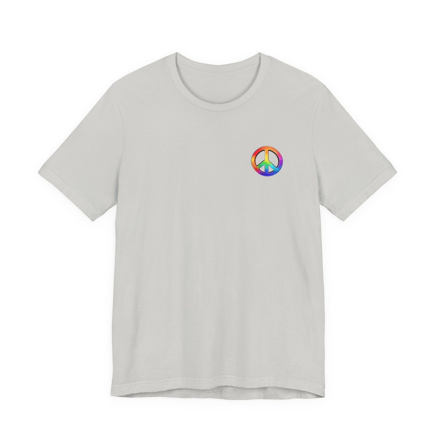 Peace Sign Tie-Dye Tee — Rainbow Hippie Peace Symbol T-Shirt