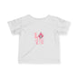 Infant Tee — Pink Floral "LOVE" Baby T‑Shirt, Cute Newborn Gift for Valentine’s & Everyday
