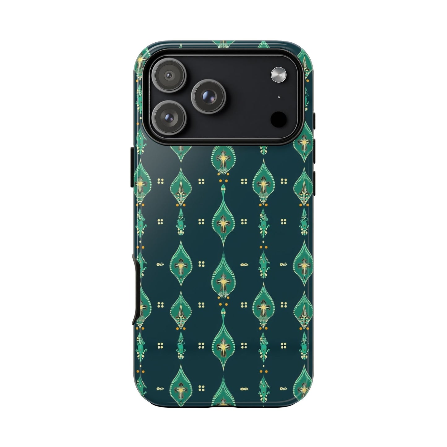 Emerald Boho Teardrop Phone Case