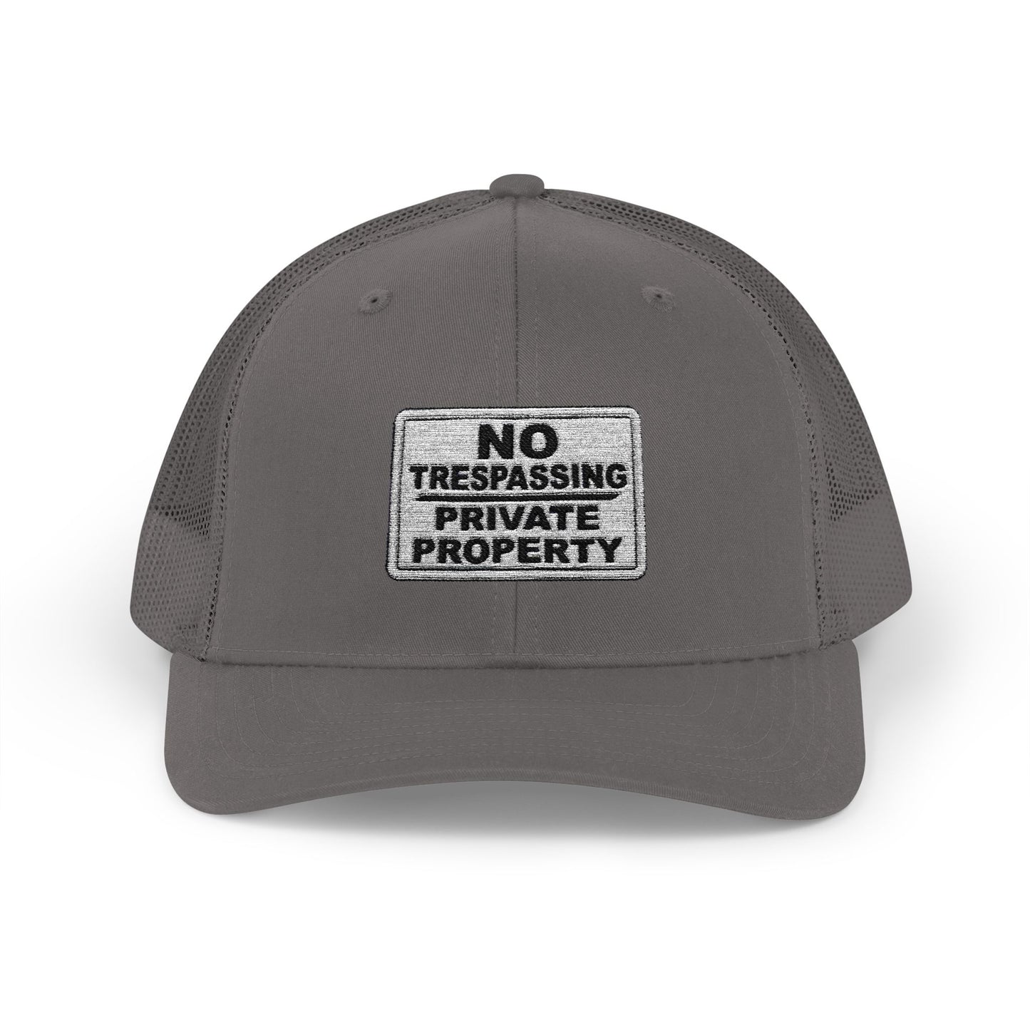 No Trespassing Snapback Trucker Cap, Outdoor Adventure Hat, Unique Gift for him, Summer Casual Style, Trendy Accessory