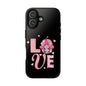Love Gnome Phone Case — Cute Pink Heart Valentines Protective Case