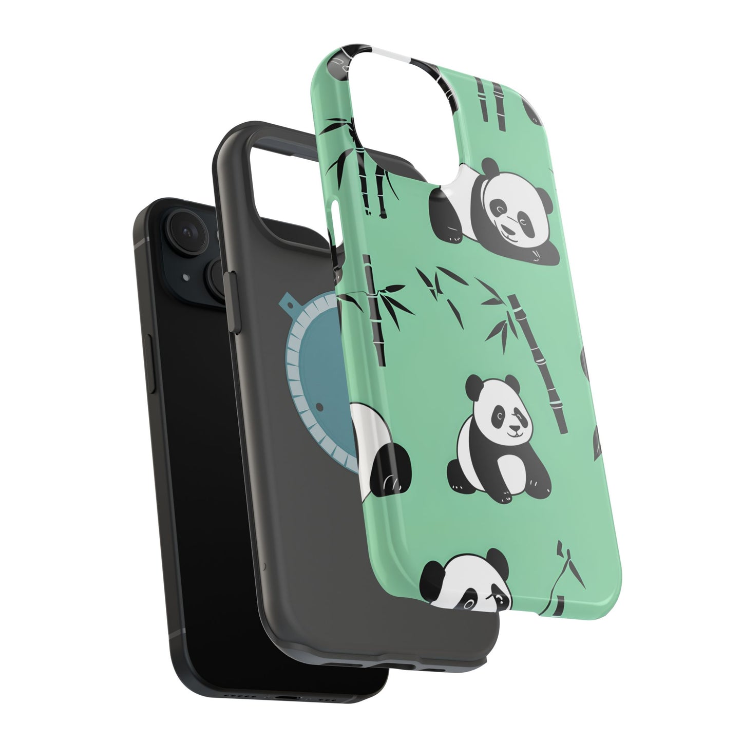 Panda Bamboo Magnetic Impact-Resistant Phone Case