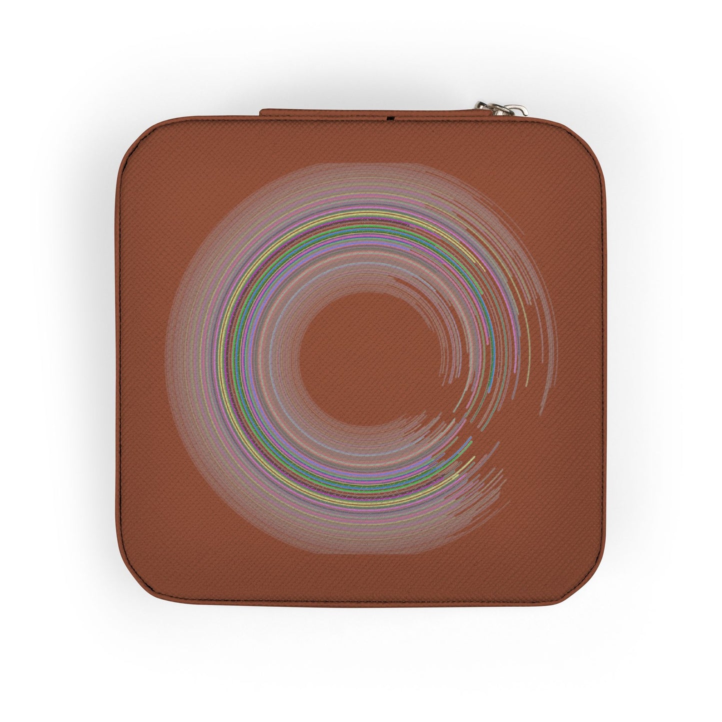 Compact Travel Jewelry Case – Portable Organizer for Rings, Earrings & Necklaces (Blush)