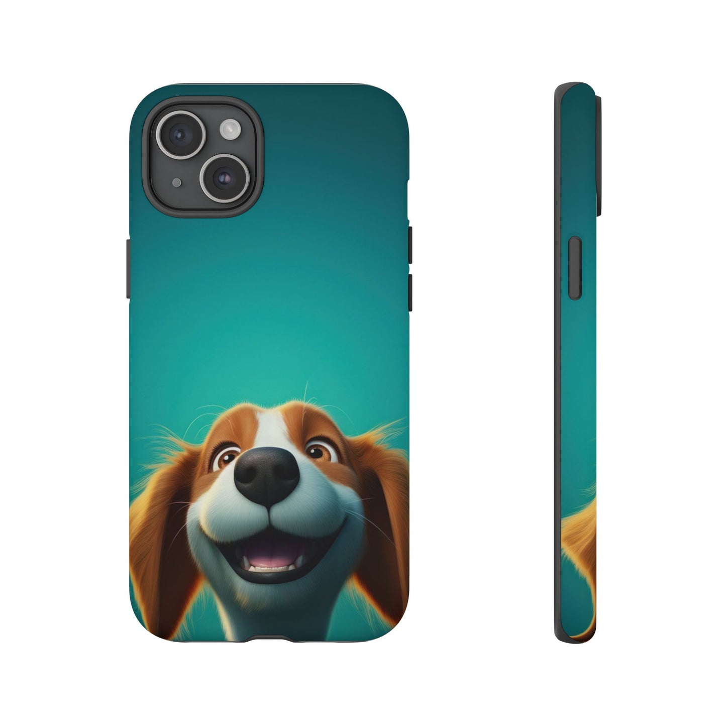 Happy Dog Phone Case — Cute Cartoon Puppy Protective Phone Cover