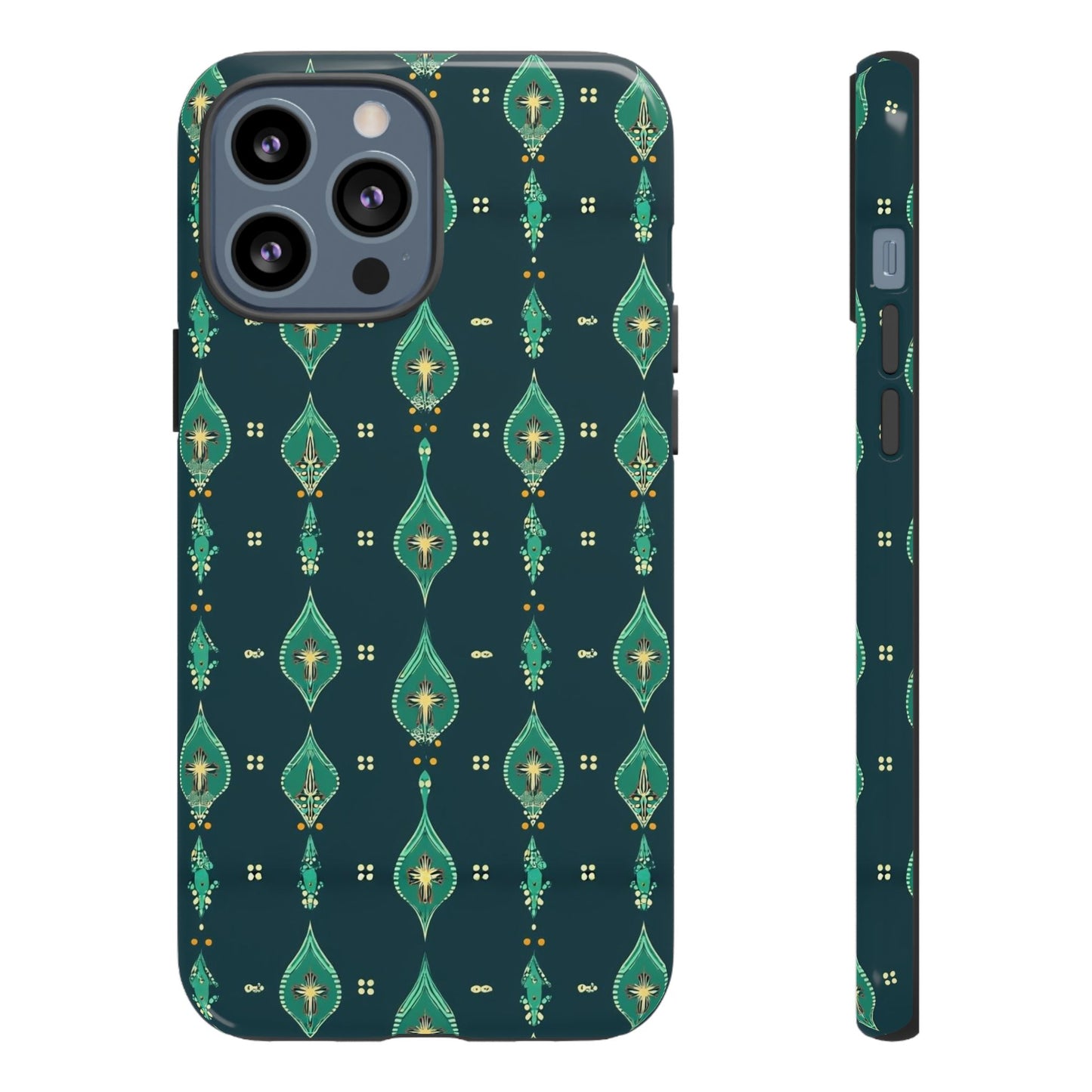 Emerald Boho Teardrop Phone Case
