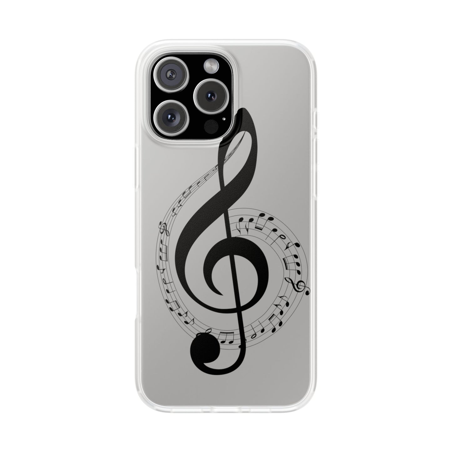Phone Case — Musical Treble Clef Design