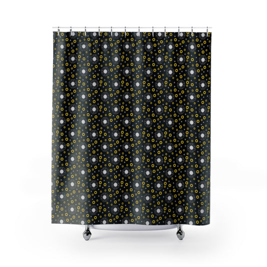 Bold Floral Shower Curtains | Chic Bathroom Accessories, Boho Home Decor, Unique Gift Idea, Modern Style, Holiday Decorating