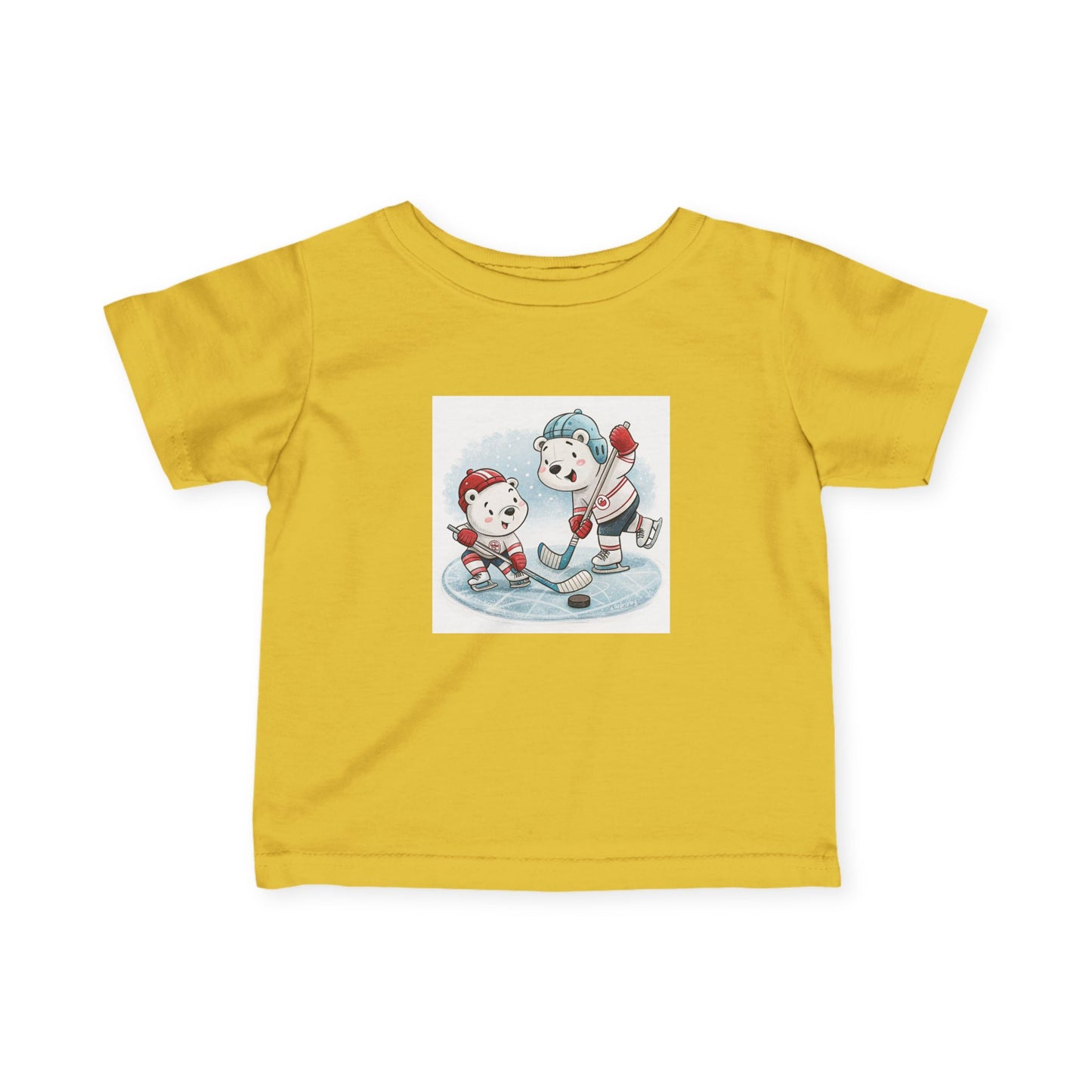 Infant Tee — Cute Ice Hockey Polar Bears Baby Shirt