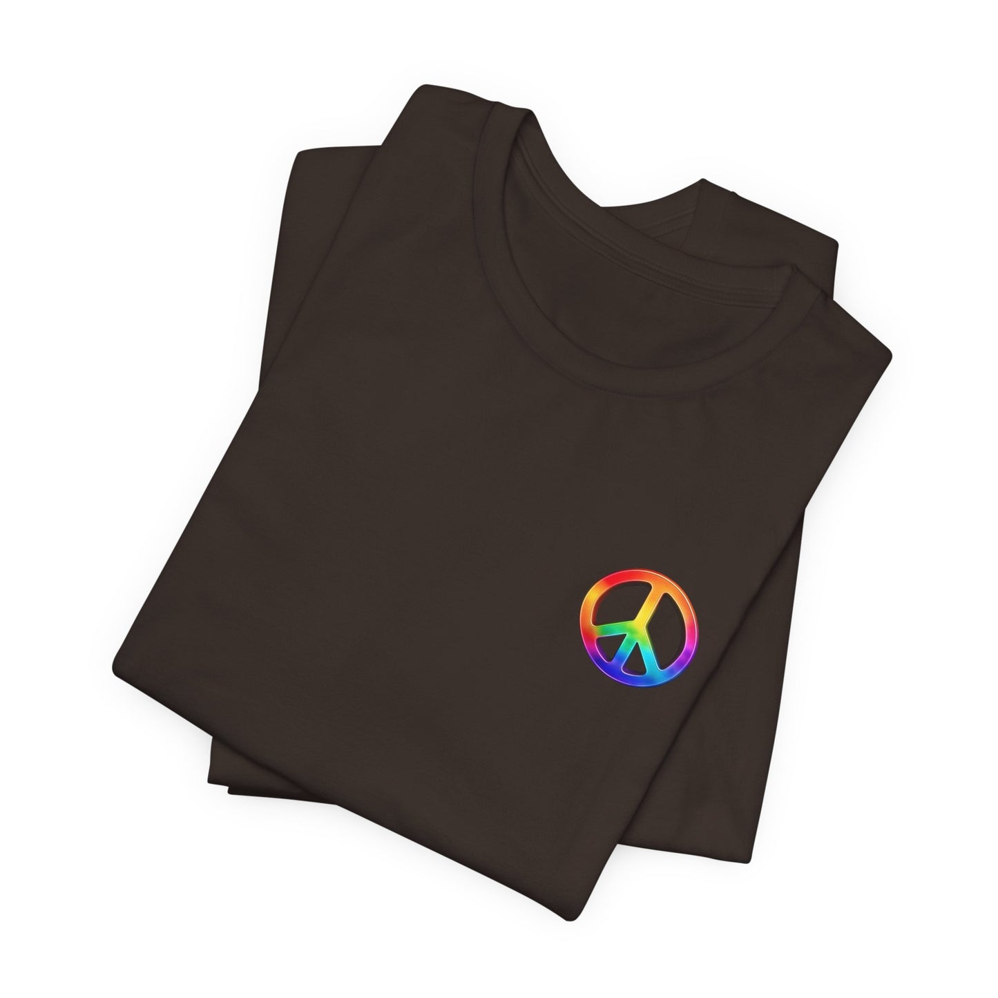 Peace Sign Tie-Dye Tee — Rainbow Hippie Peace Symbol T-Shirt