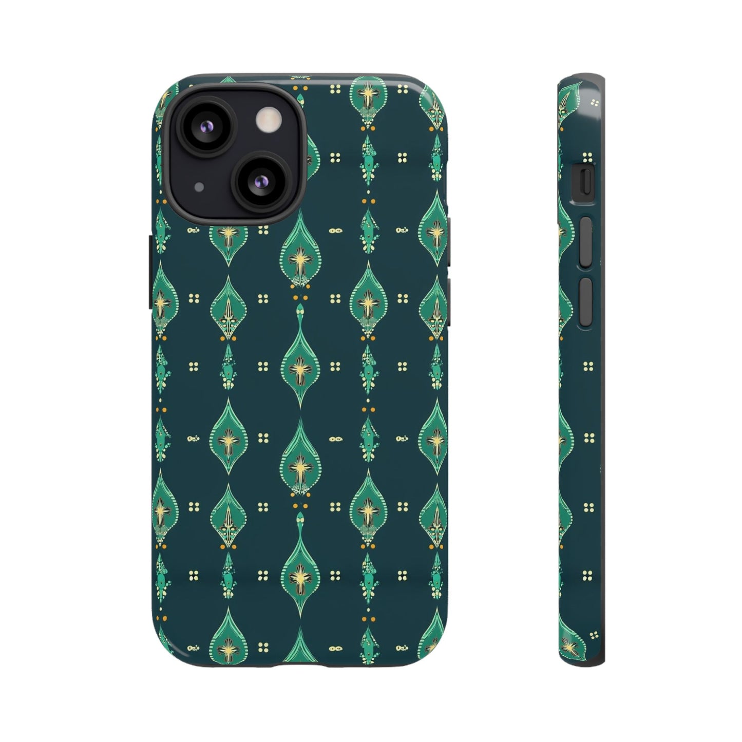 Emerald Boho Teardrop Phone Case