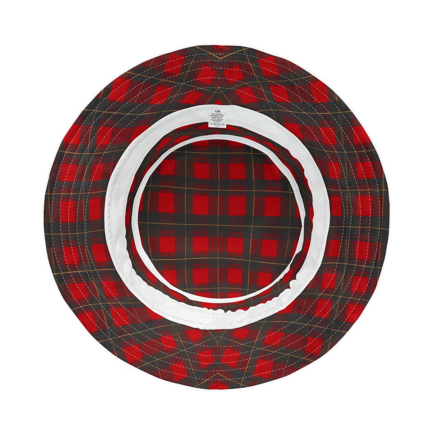 Red Plaid Bucket Hat - Classic Lumberjack Check