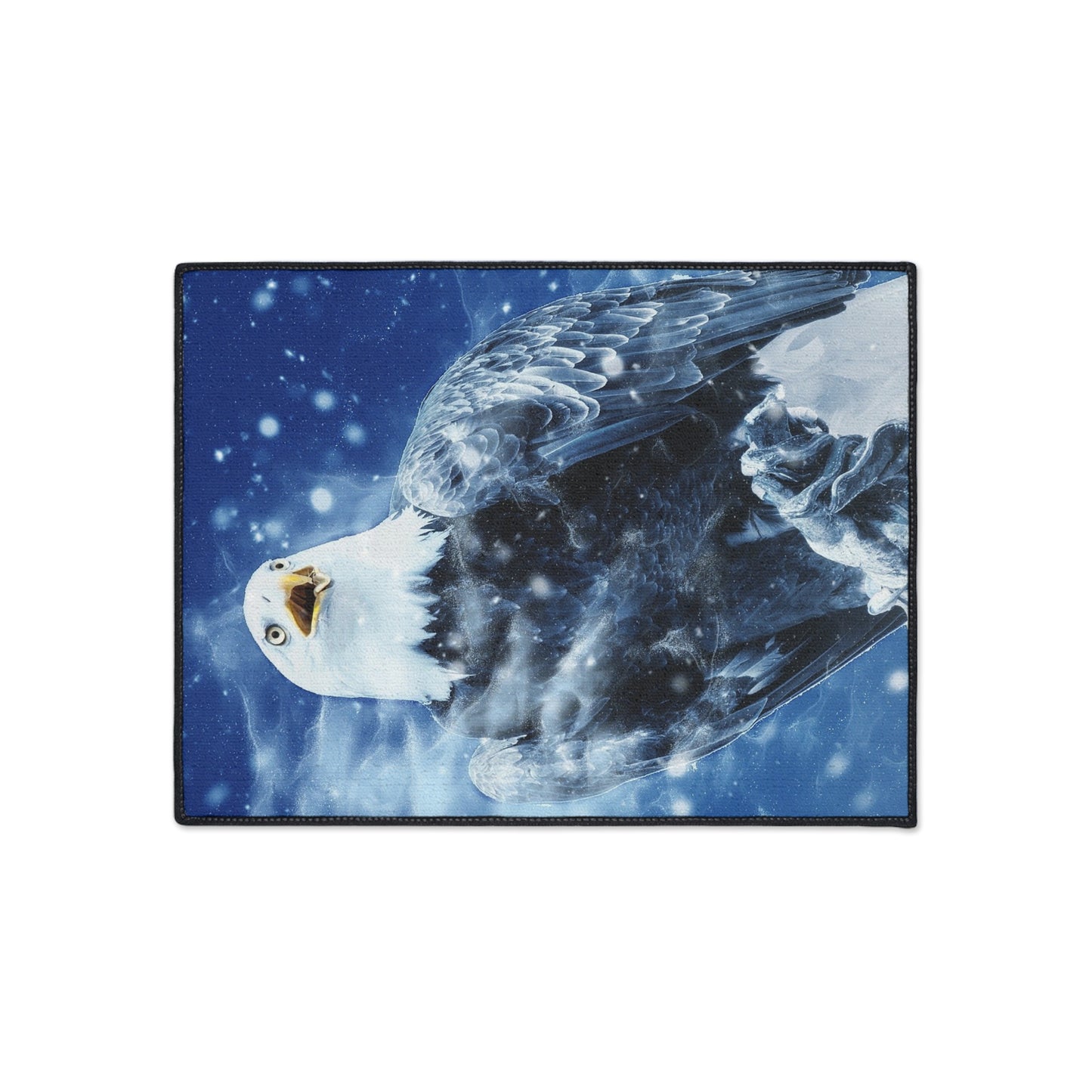 Eagle in Snow Heavy Duty Floor Mat – Durable Outdoor/Entryway Welcome Rug
