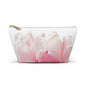 Floral Pink Tulip Accessory Pouch