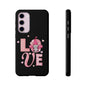 Love Gnome Phone Case — Cute Pink Heart Valentines Protective Case