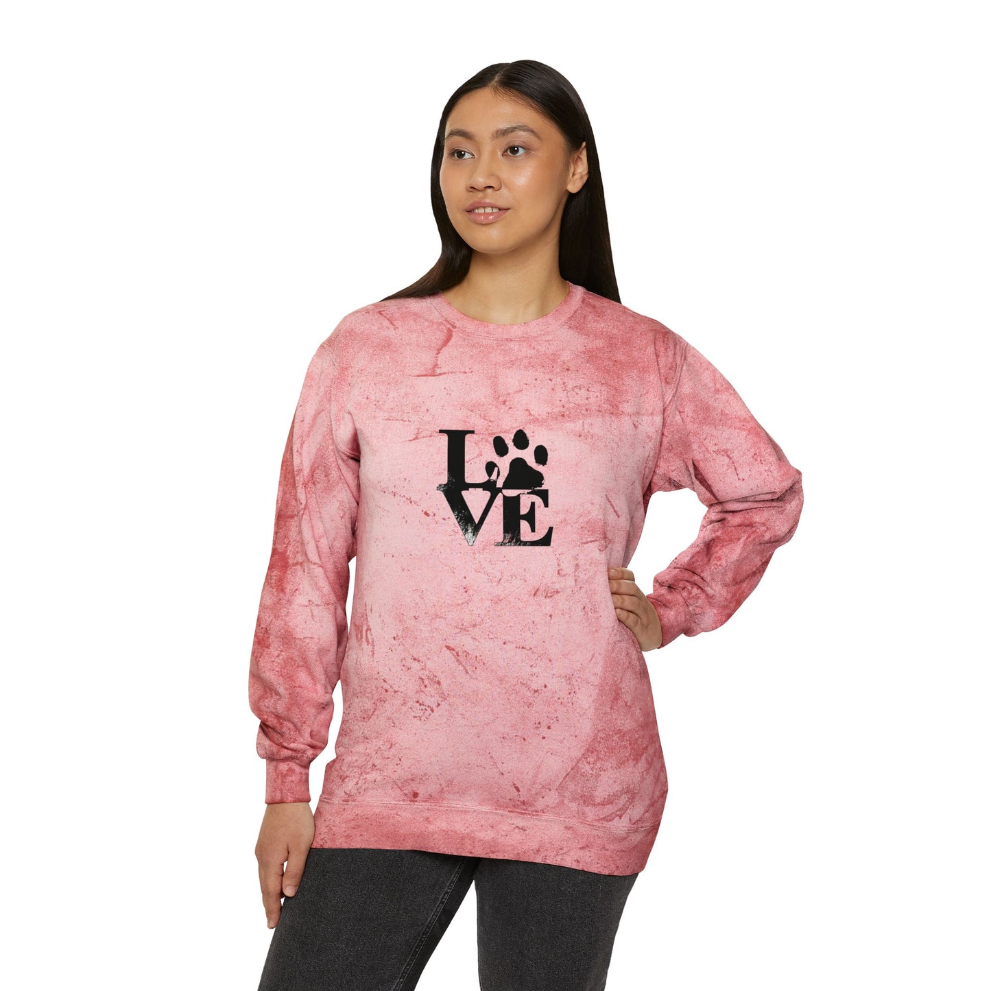 Colorful Love Pet-Inspired Crewneck Sweatshirt