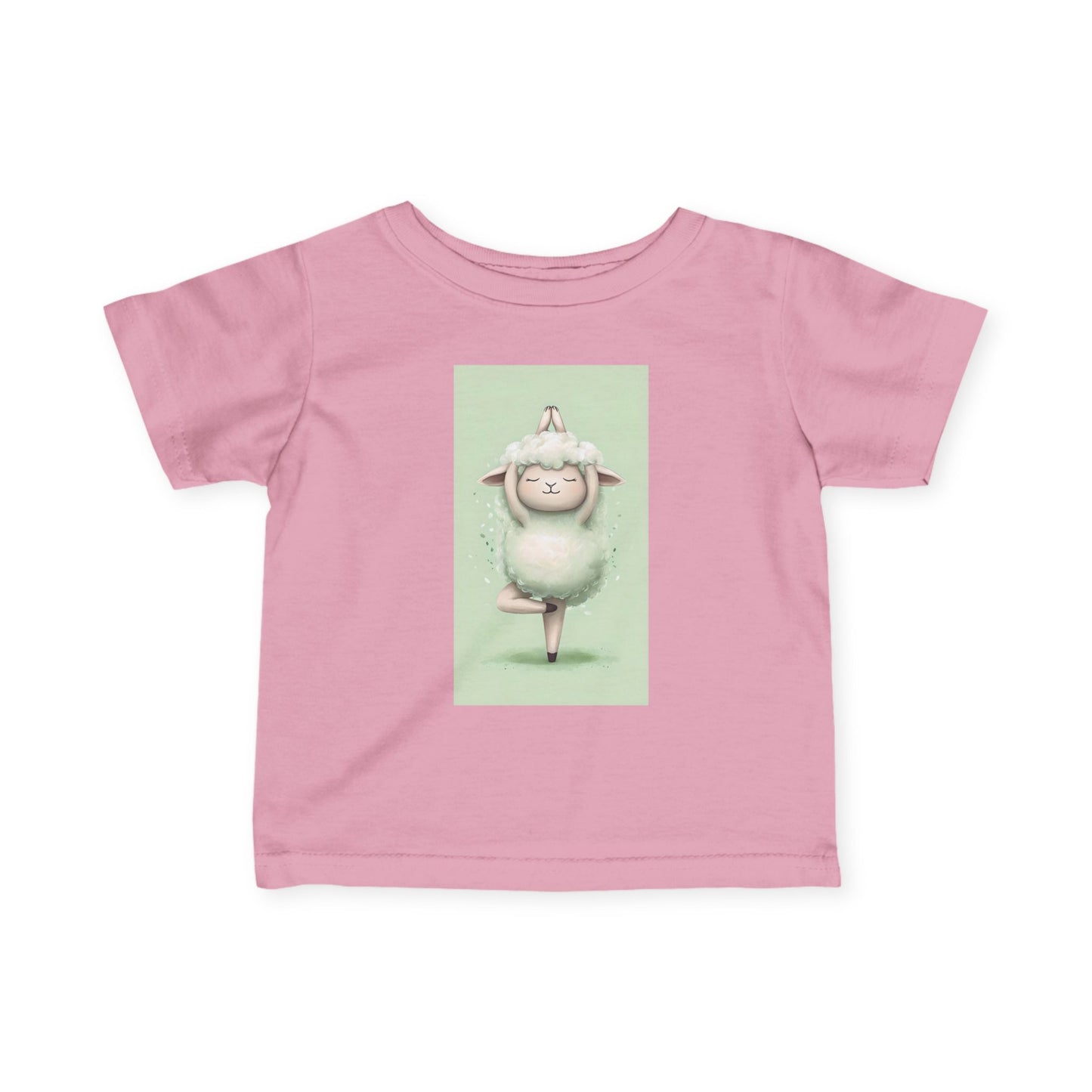 Infant Tee — Cute Ballet Sheep Baby Shirt ("Little Ballerina" Design)