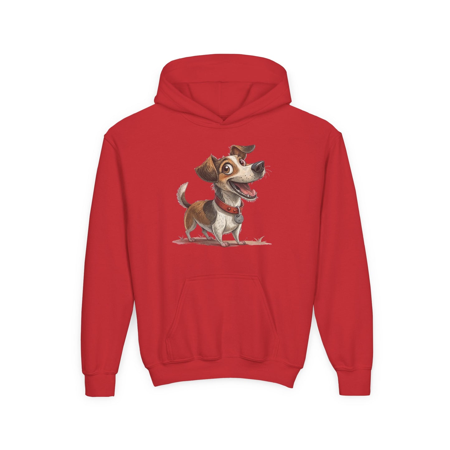 Kids Dog Hoodie – Cute Cartoon Jack Russell Puppy Sweatshirt (Custom Name Option)