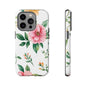 Floral Tough Phone Case — Pink Peony Protective Phone Cover